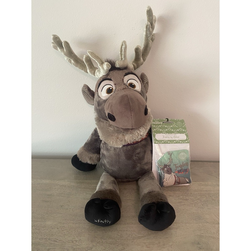 Disney Frozen II Sven Plush Medium 14-24 in with Scentsy Scent Pak NWT